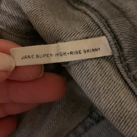 Rag and bone, Hugh rise, skinny, size 30, frayed, grey jeans - Picture 3 of 4